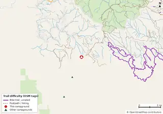 Map of bike trails near Amicalola Mountain