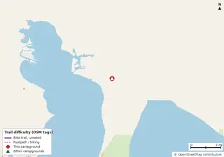 Map of trails near Avalon Landing RV Park