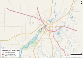 Map of trails near Bainbridge Riverview Campground