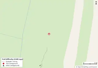 Map of trails near Boca Chita Campground