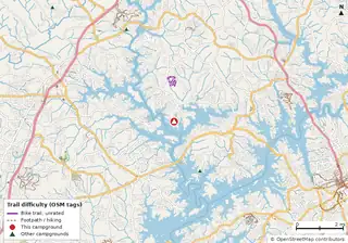 Map of trails near Bolding Mill