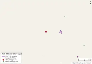 Map of trails near Caladesi Island State Park Campground