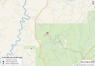 Map of trails near Camel Lake Campground