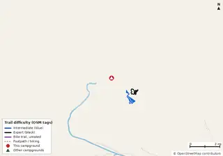 Map of bike trails near Camp David RV Resort