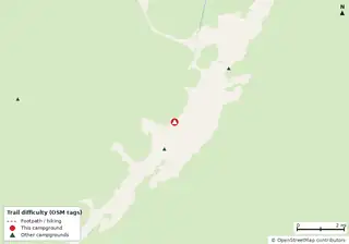 Map of trails near Captain Jax Trailer Resort