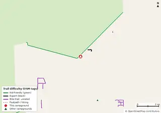 Map of bike trails near Circle A