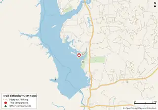 Map of trails near Cotton Hill