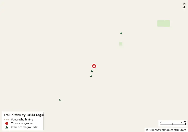 Map of roads, water and trails within about 5 miles of Devil's Hole