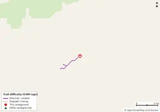 Map of trails near Dr. Julian G. Bruce St. George Island State Park Campground