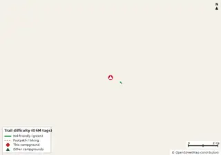 Map of bike trails near El Govenor RV Park