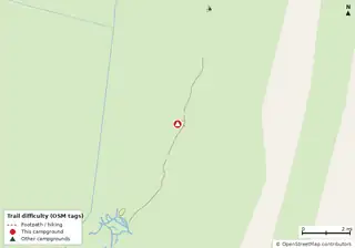 Map of trails near Elliott Key Campground