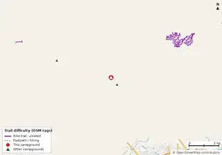 Map of trails near Five Flags RV