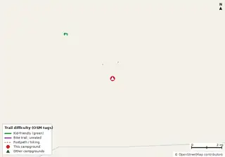Map of bike trails near Fred Gannon Rocky Bayou State Park Campground