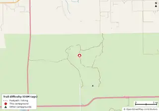 Map of trails near Gator Head Campground