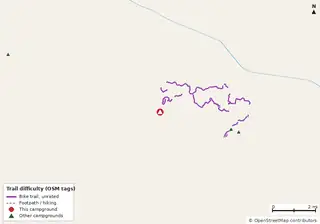 Map of trails near Grayton Beach State Park Campground