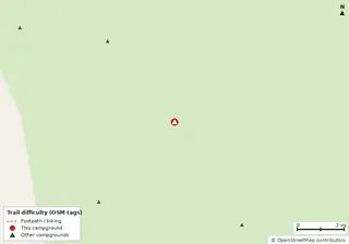 Map of trails near Harney River Chickee