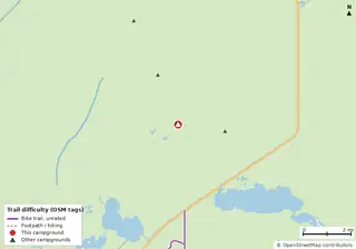 Map of trails near Hells Bay Chickee #1