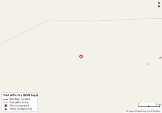 Map of trails near Henderson Beach State Park Campground