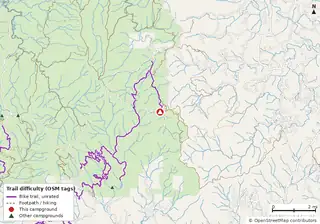 Map of trails near Jacks River Fields Campground