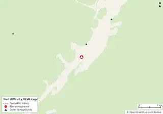 Map of trails near John Pennekamp Coral Reef State Park Campground