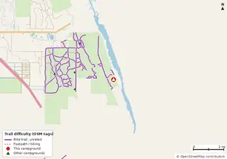 Map of trails near Jonathan Dickinson State Park Campground