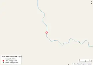 Map of trails near Lafayette Blue Springs State Park Campground
