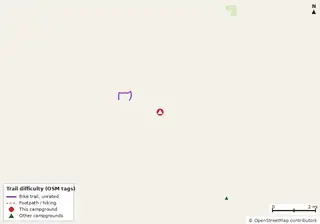 Map of trails near Lake Louisa State Park Campground