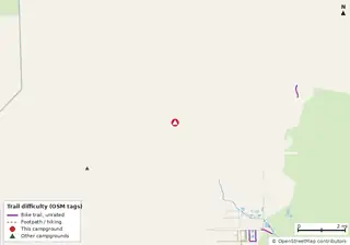 Map of trails near Larry and Penny Thompson Campground