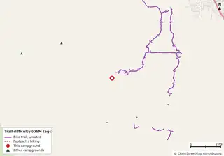 Map of trails near LazyDays Wildwood
