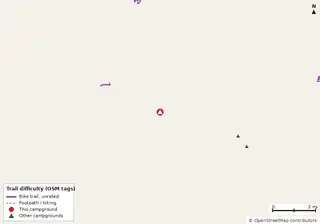 Map of trails near Leisure Lakes RV Park