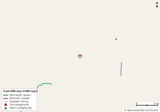 Map of bike trails near Lion Country Safari KOA Campground
