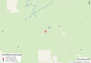 Map of trails near Lopez River Campsite