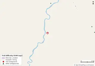 Map of trails near Manatee Springs State Park Campground