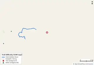 Map of trails near Mike Roess Gold Head Branch State Park Campground