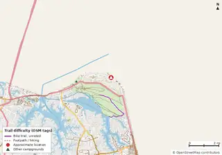 Map of the area around Fort Story Campground & RV Park