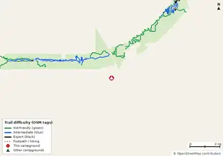 Map of bike trails near Ocala Sun RV Resort