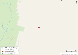 Map of trails near Okefenokee State Park Campground