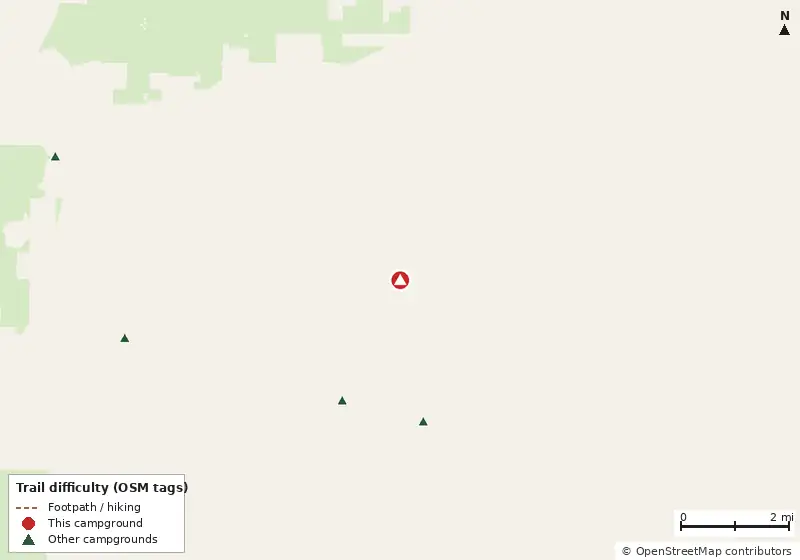 Map of roads, water and trails within about 5 miles of Panacea Harbor RV Park