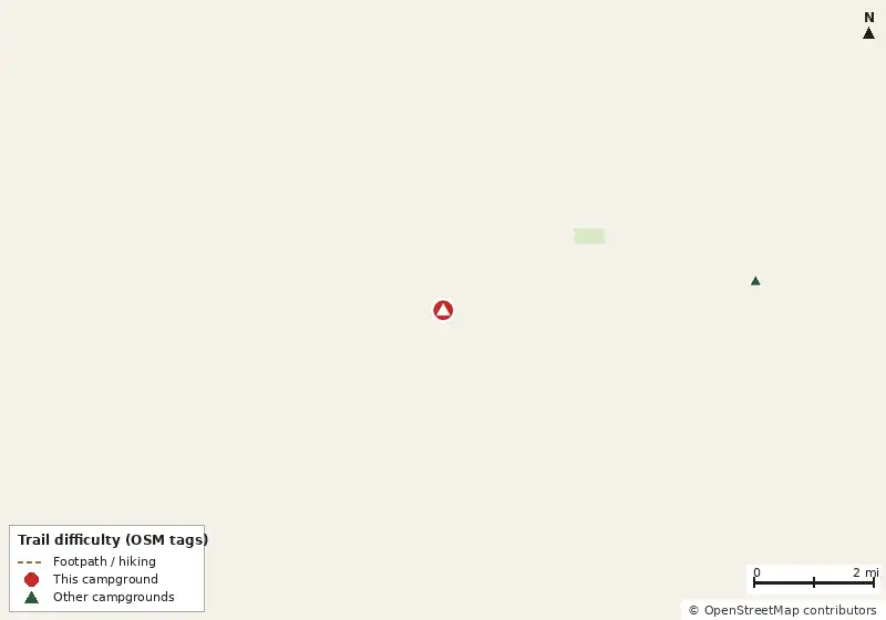 Map of roads, water and trails within about 5 miles of Pearl Creek