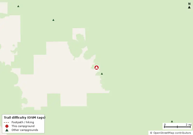 Map of roads, water and trails within about 5 miles of Plate Creek Bay Chickadee