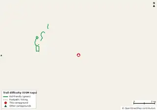 Map of bike trails near Quail Run RV Resort