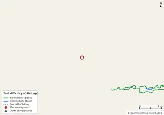 Map of trails near Rainbow Springs State Park Campground