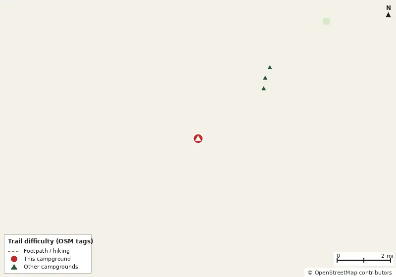 Map of roads, water and trails within about 5 miles of Rattlesnake Lake