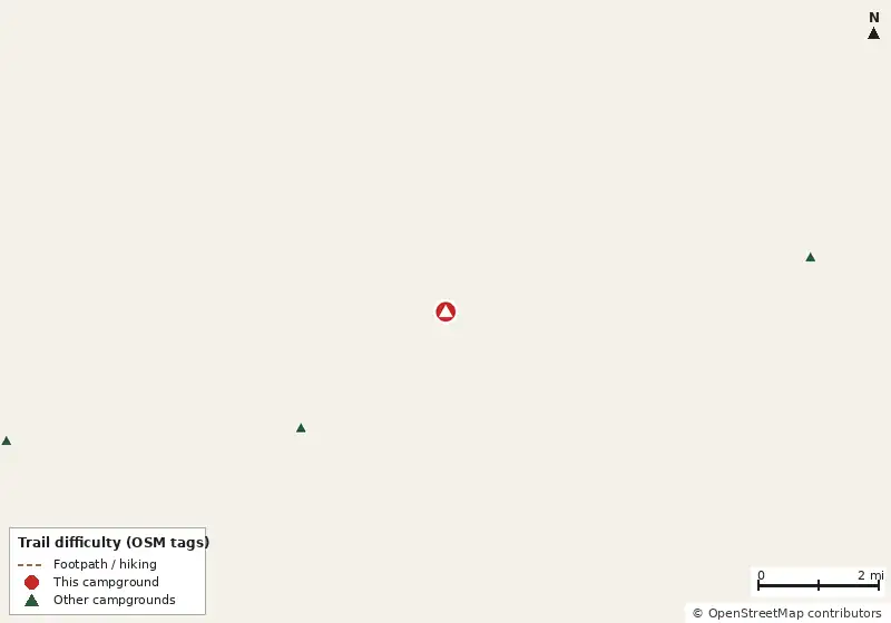 Map of roads, water and trails within about 5 miles of Red Deer