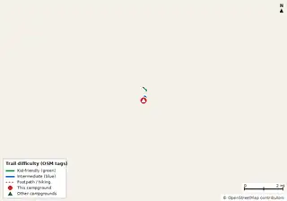 Map of bike trails near Reed Bingham State Park Campground