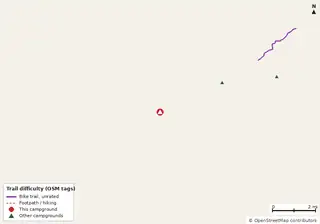 Map of trails near Ruth B. Kirby Gilchrist Blue Springs State Park Campground