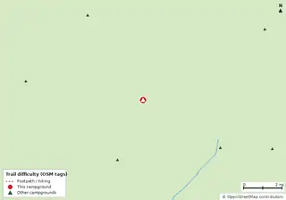 Map of trails near Shark River Chickee