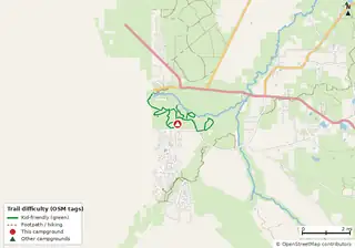 Map of trails near Silver Springs State Park Campground