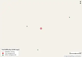 Map of trails near Staff Area