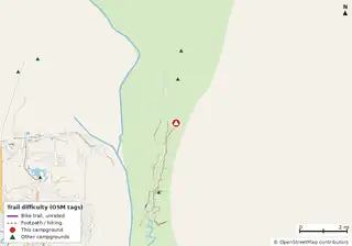 Map of trails near Stafford